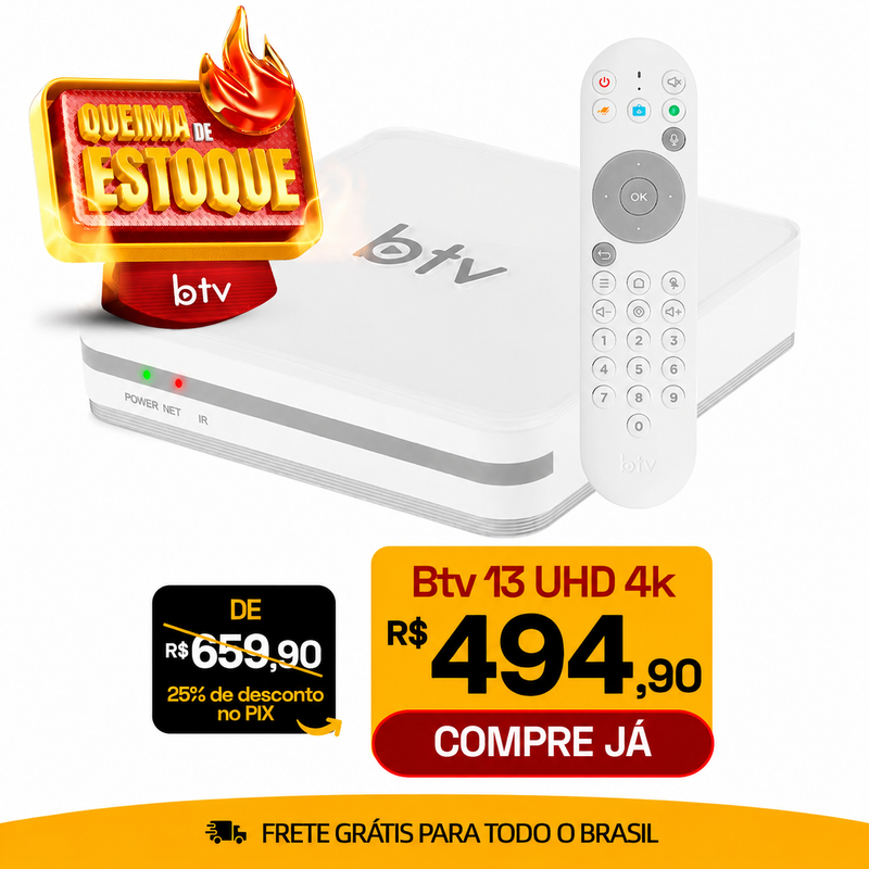 Btv 13 4k 16GB Dual Band Wi-Fi  (Promoção Limitada)